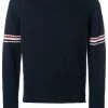 Thom Browne Rwb Intarsia Armband Tweed Pullover