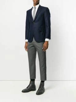 Thom Browne Wide Lapel Solid Wool Sport Coat