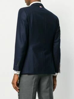 Thom Browne Wide Lapel Solid Wool Sport Coat