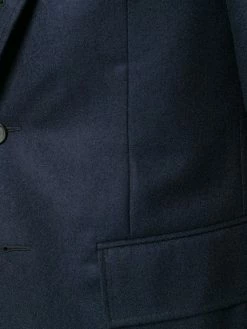 Thom Browne Wide Lapel Solid Wool Sport Coat