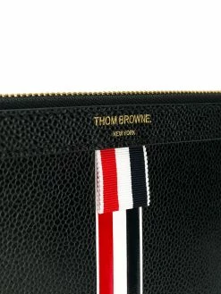 Thom Browne vertical Intarsia stripe small tablet holder