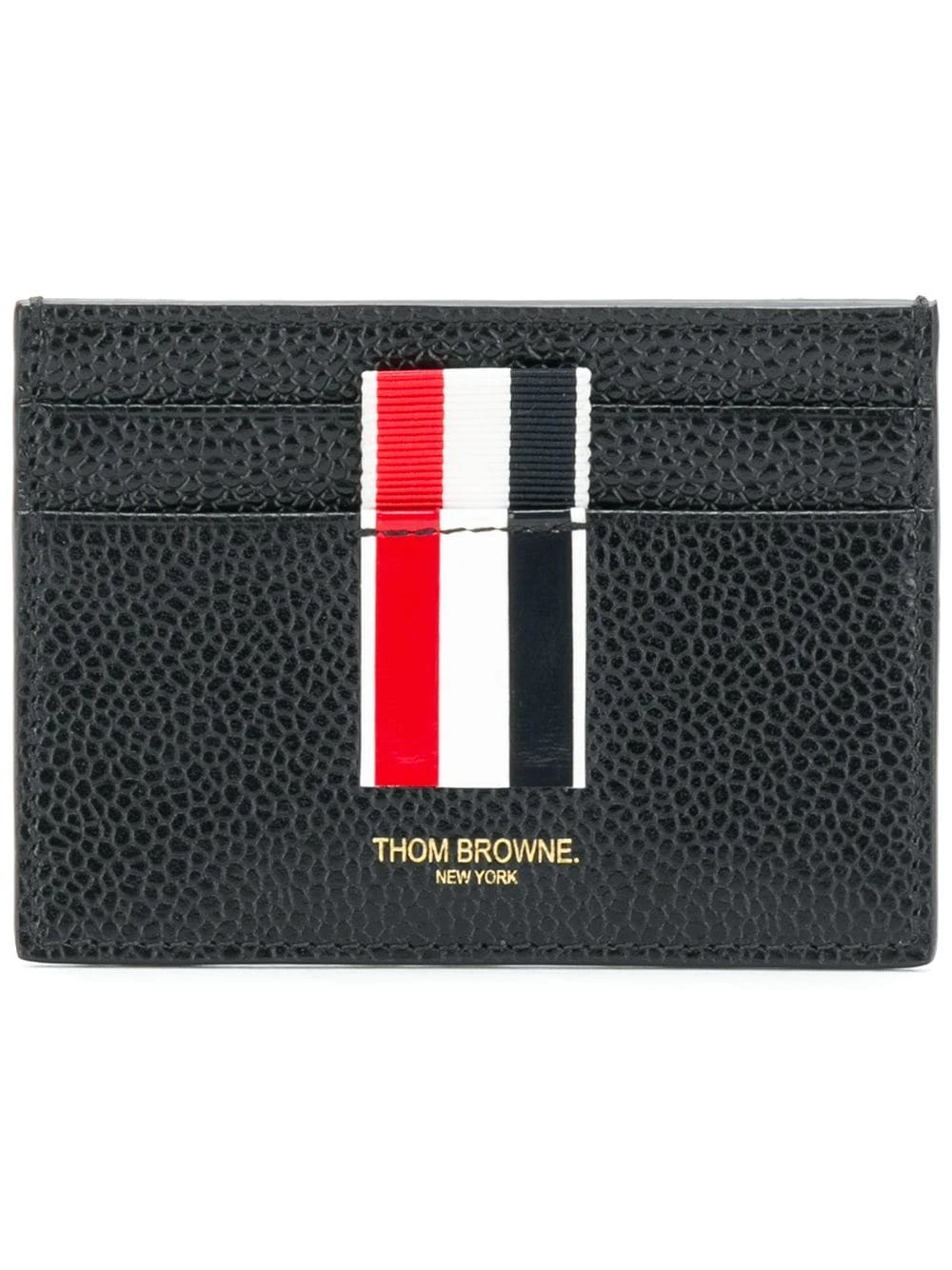 Thom Browne Vertical Intarsia stripe cardholder wallets & purses of women 1 Thom Browne vertical Intarsia stripe cardholder