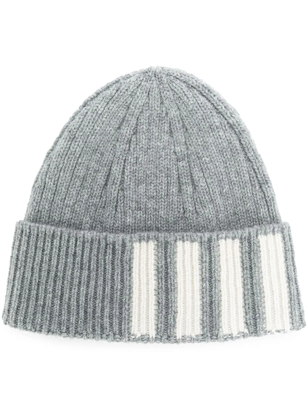 Thom Browne 4 Bar ribbed beanie hats of men 1 Thom Browne 4-Bar ribbed beanie