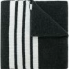 Thom Browne Full Needle Rib Scarf With White 4-Bar Stripe In Cashmere