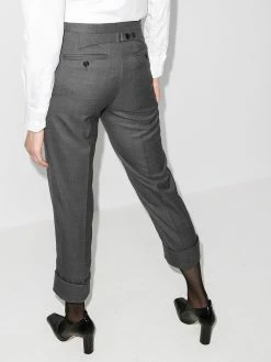 Thom Browne cropped slim leg trousers