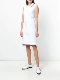 Thom Browne signature stripe drawstring dress