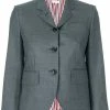Thom Browne Center-back Stripe Sport Coat In Solid Wool Twill