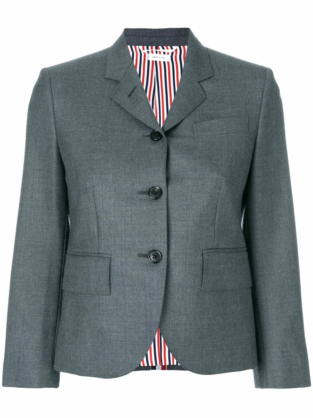 Thom Browne Center back Stripe Sport Coat In Solid Wool Twill blazers of women 1 Thom Browne Center-back Stripe Sport Coat In Solid Wool Twill