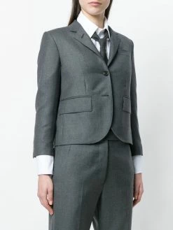 Thom Browne Center back Stripe Sport Coat In Solid Wool Twill blazers of women 7 Thom Browne Center-back Stripe Sport Coat In Solid Wool Twill