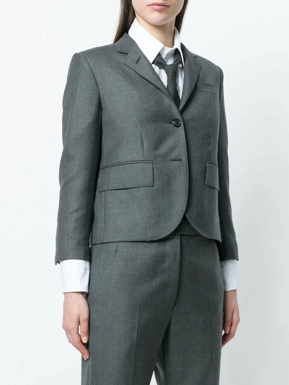 Thom Browne Center back Stripe Sport Coat In Solid Wool Twill blazers of women 3 Thom Browne Center-back Stripe Sport Coat In Solid Wool Twill
