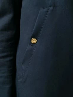 Thom Browne Low-Slung Pleated Mackintosh Overcoat