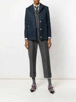 Thom Browne Low-Slung Pleated Mackintosh Overcoat