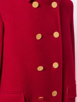 Thom Browne High Button Pintuck Double Breasted Cape In Pilot Cloth Melton capes of women 9 Thom Browne High-Button Pintuck Double-Breasted Cape In Pilot Cloth Melton