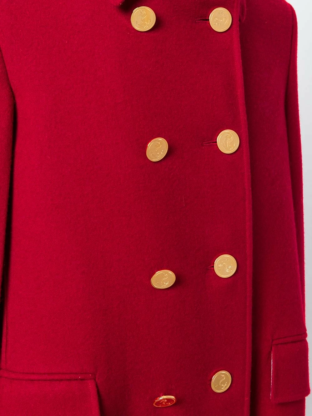 Thom Browne High Button Pintuck Double Breasted Cape In Pilot Cloth Melton capes of women 5 Thom Browne High-Button Pintuck Double-Breasted Cape In Pilot Cloth Melton