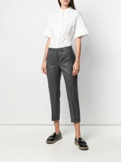 Thom Browne Striped Low-rise Wool Trouser