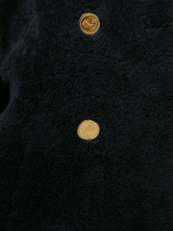 Thom Browne Unconstructed Classic Shearling Peacoat