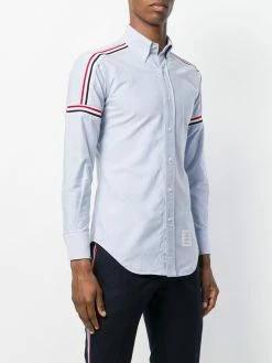 Thom Browne Rwb Elastic Stripe Oxford Shirt shirts of men 7 Thom Browne Rwb Elastic Stripe Oxford Shirt