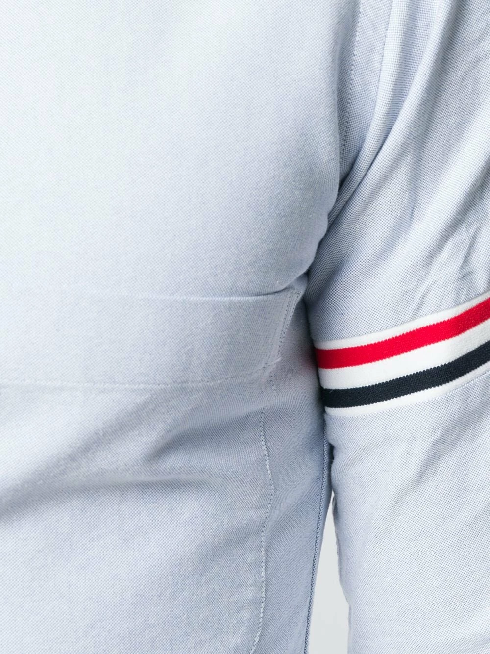 Thom Browne Rwb Elastic Stripe Oxford Shirt shirts of men 5 Thom Browne Rwb Elastic Stripe Oxford Shirt