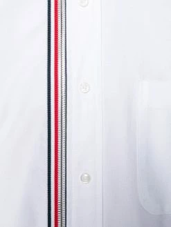 Thom Browne 4-Bar Zip-Front Oxford Shirt