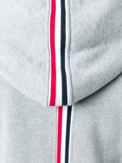 Thom Browne Center-Back Stripe Zip-Up Hoodie