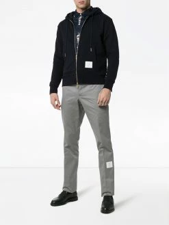 Thom Browne Center-Back Stripe Loopback Hoodie