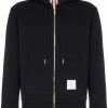 Thom Browne Center-Back Stripe Loopback Hoodie