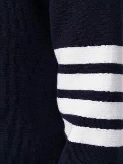 Thom Browne 4-Bar Milano Stitch V-Neck Pullover