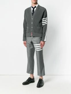 Thom Browne 4-Bar Half-&-Half cardigan