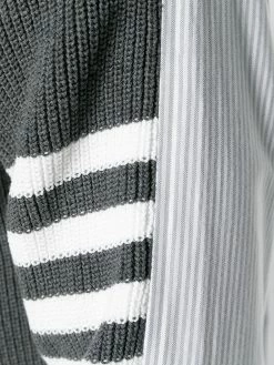 Thom Browne 4-Bar Half-&-Half cardigan