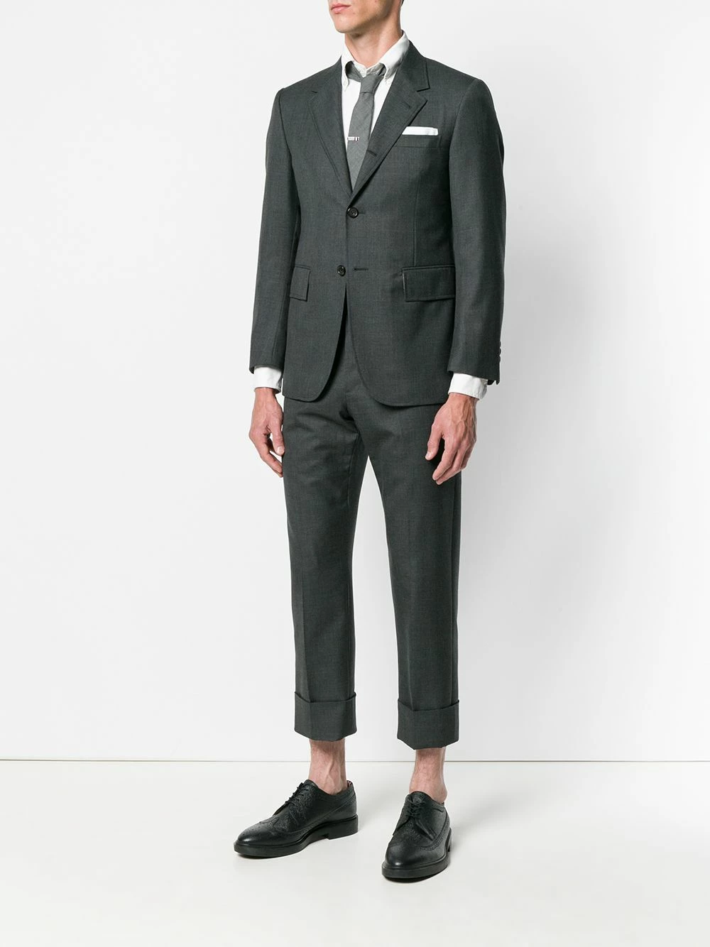 Thom Browne Wide lapel two piece suit single breasted suits of men 2 Thom Browne wide-lapel two-piece suit