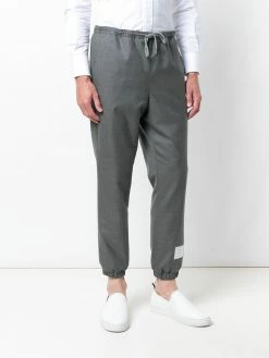 Thom Browne Elastic Hem Wool Track Trouser