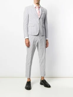 Thom Browne Seersucker High-Armhole Sport Coat