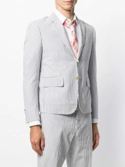 Thom Browne Seersucker High Armhole Sport Coat blazers of men 7 Thom Browne Seersucker High-Armhole Sport Coat