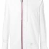 Thom Browne Hooded Zip-Front Oxford Shirt