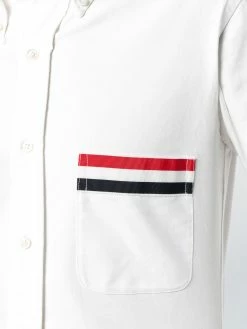 Thom Browne Grosgrain Pocket Trim Oxford Shirt shirts of men 9 Thom Browne Grosgrain Pocket Trim Oxford Shirt