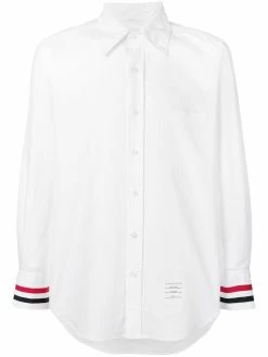 Thom Browne Grosgrain Cuff Oxford Shirt