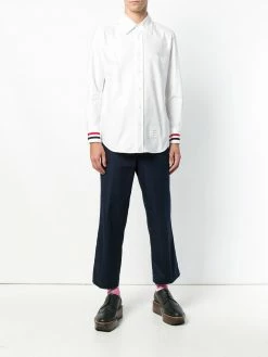 Thom Browne Grosgrain Cuff Oxford Shirt