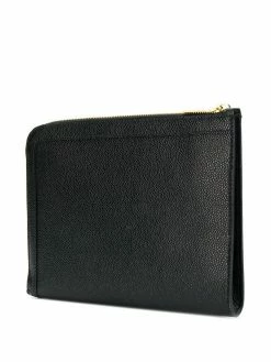 Thom Browne pebbled mini gusset folio