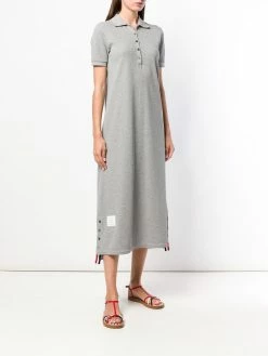 Thom Browne RWB-stripe polo shirt dress