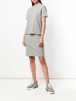 Thom Browne Rwb Stripe Piqué Skirt