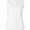 Thom Browne Sleeveless Grosgrain Oxford Shirt
