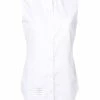 Thom Browne Sleeveless Grosgrain Poplin Shirt