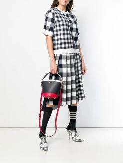 Thom Browne Fun Mix Leather Sand Bucket Bag