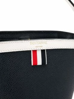 Thom Browne Fun Mix Leather Sand Bucket Bag