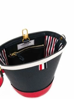 Thom Browne Fun Mix Leather Sand Bucket Bag