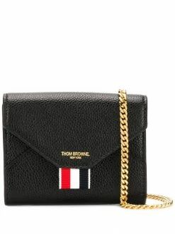 Thom Browne pebbled short envelope wallet