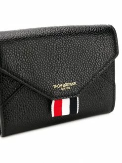 Thom Browne pebbled short envelope wallet