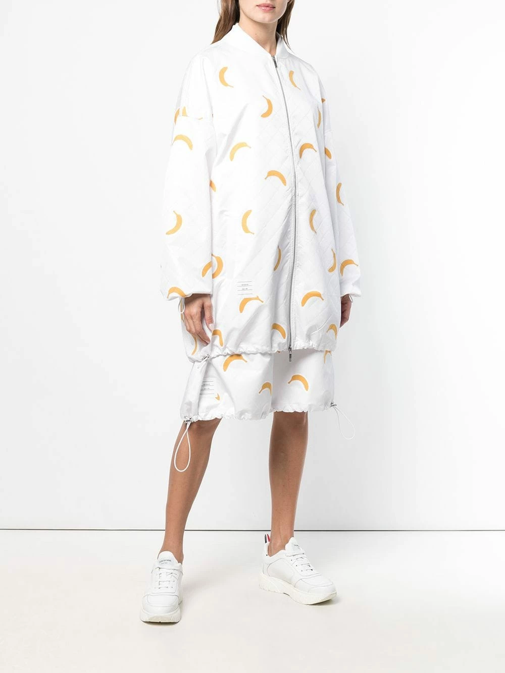 Thom Browne Banana Appliqué Oversized Bomber varsity jackets of women 3 Thom Browne Banana Appliqué Oversized Bomber