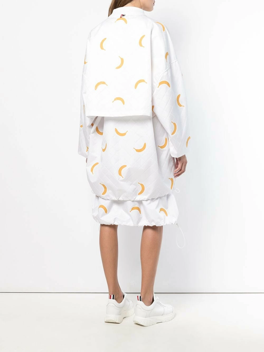 Thom Browne Banana Appliqué Oversized Bomber varsity jackets of women 4 Thom Browne Banana Appliqué Oversized Bomber