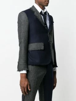 Thom Browne frayed edges sport coat